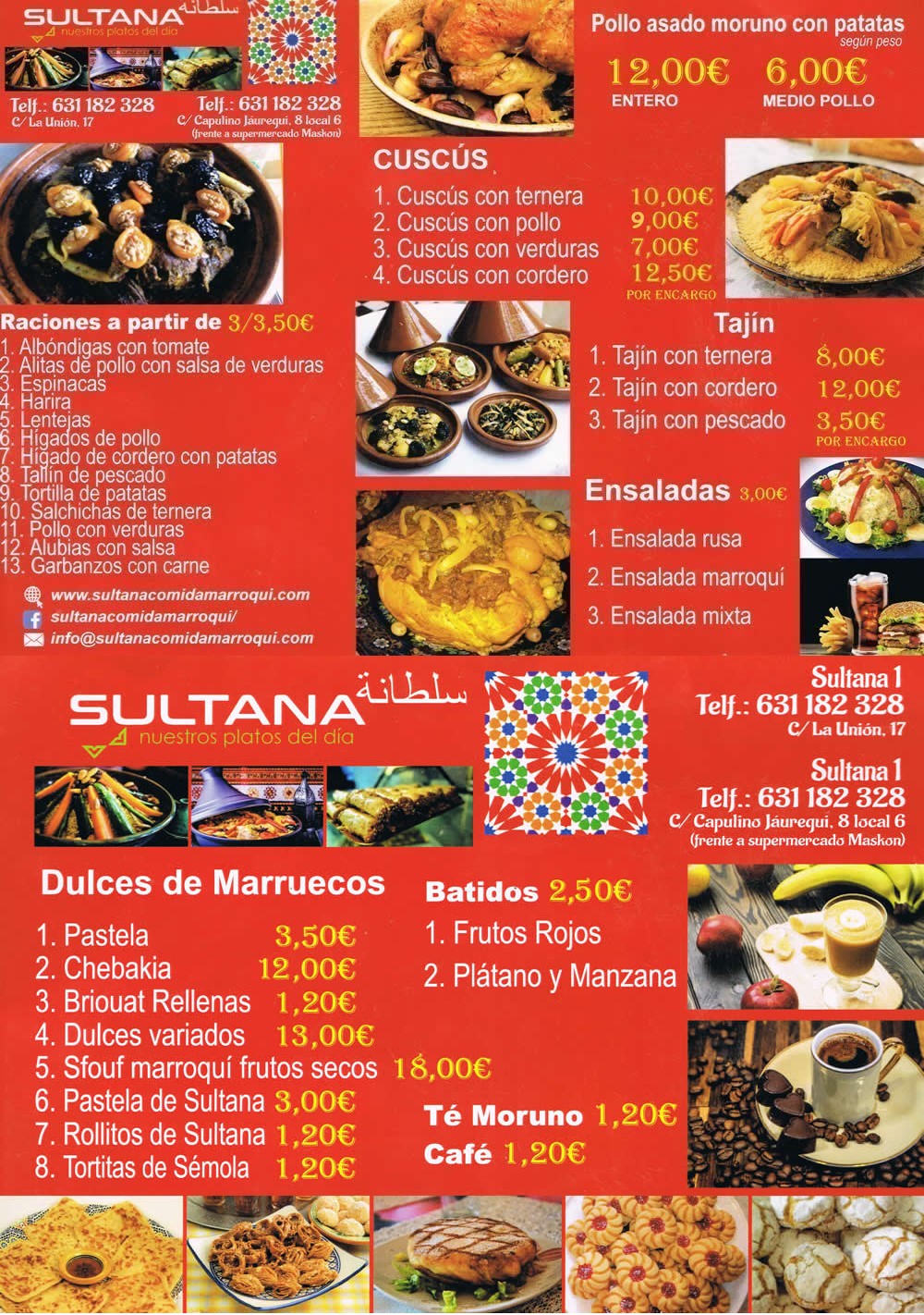 Sultana Comida Marroquí Málaga